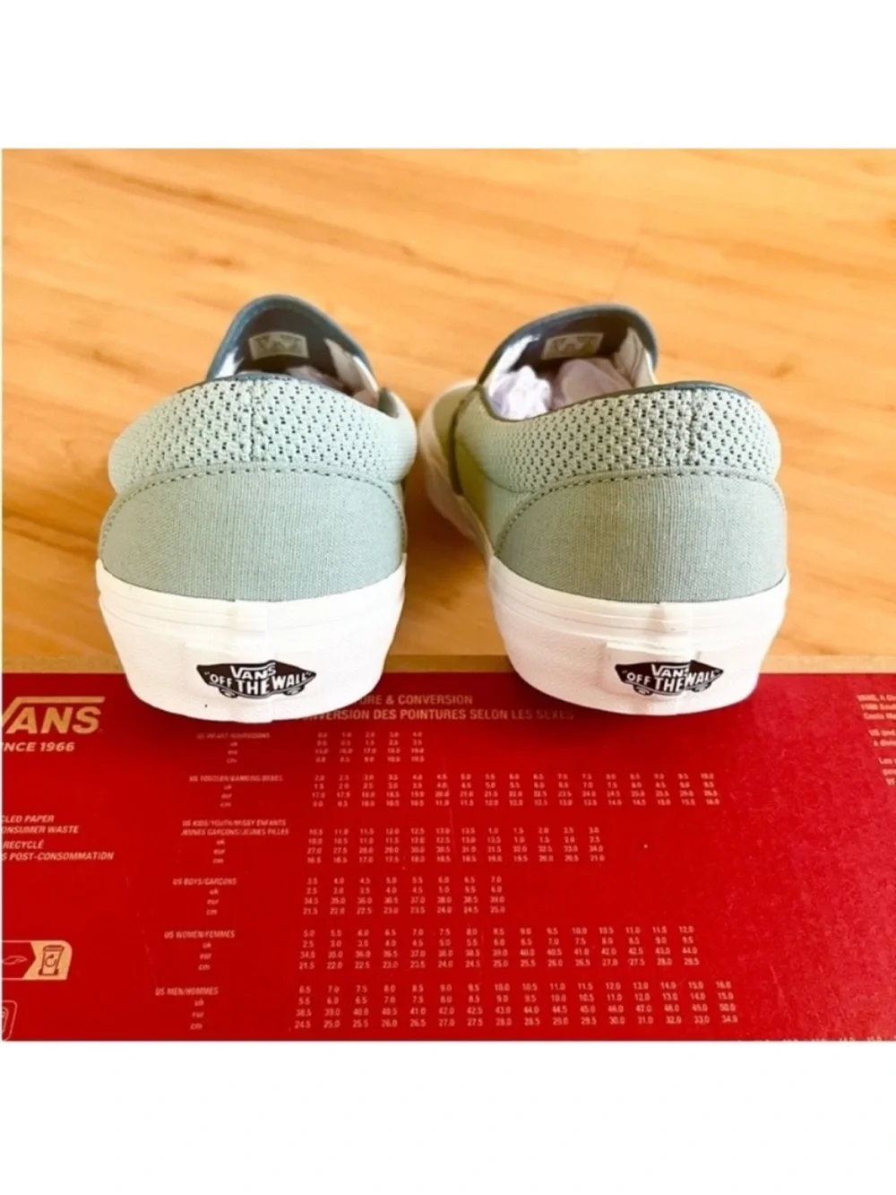 Vans Classic Slip-on Mesh Blue/Multi VNOA2Z41BER Women 10.0 US Mens 8.5 US